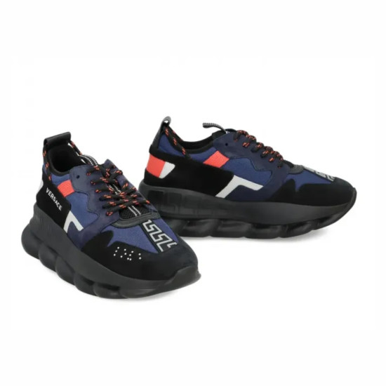 VERSACE – SNEAKERS CHAIN REACTION V2 RED & BLUE PENTRU BĂRBAȚI